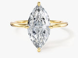 Marquise Cut Solitaire Moissanite Engagement Ring (3.00 CT)
