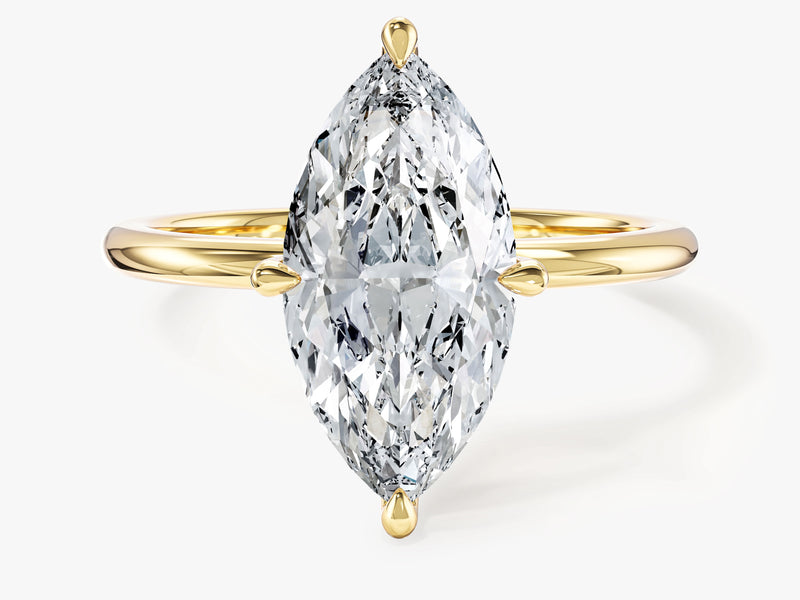 Marquise Cut Solitaire Lab Grown Diamond Engagement Ring (3.00 CT)