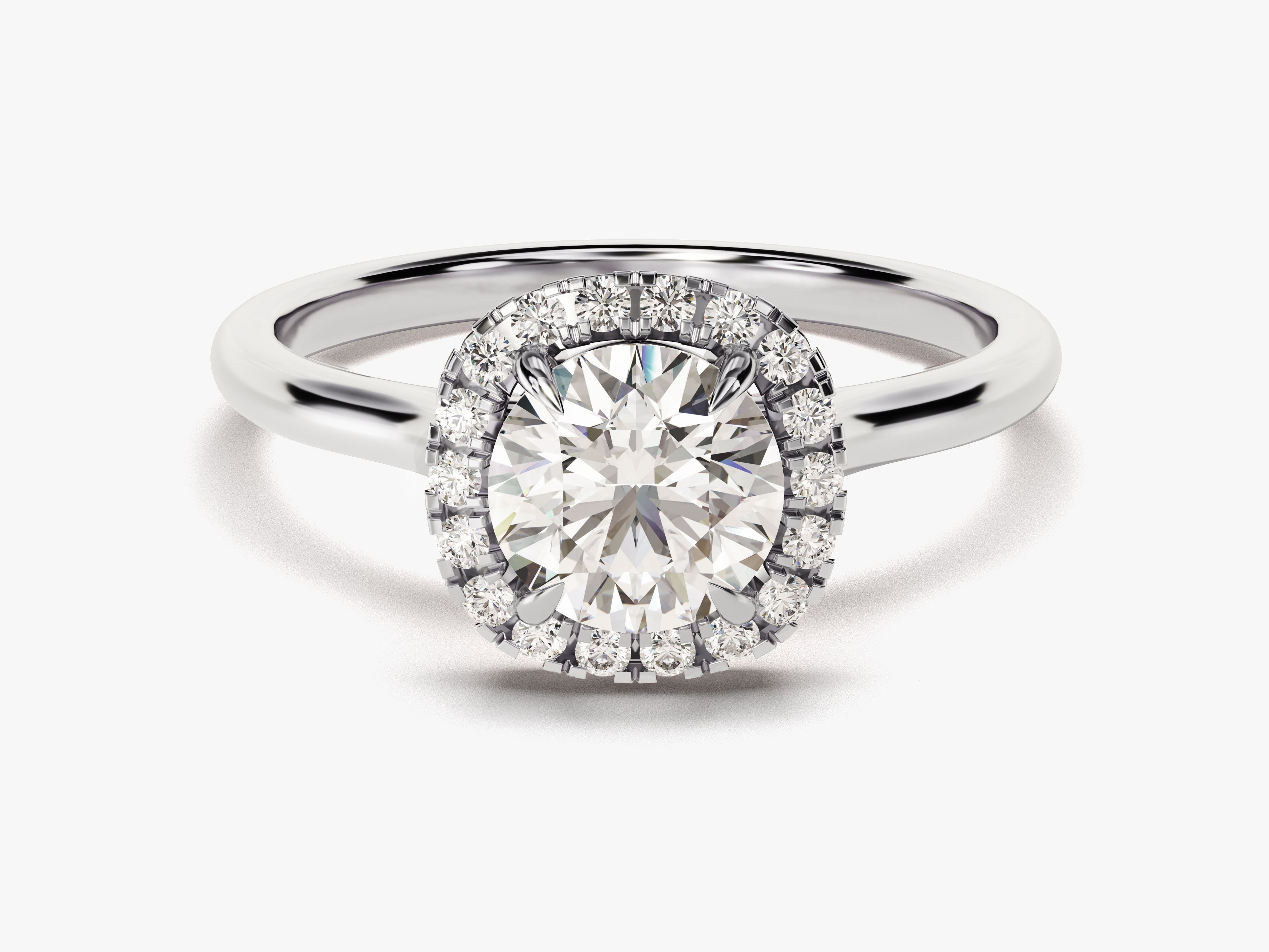 Oval diamond halo engagement ring, fine jewelry