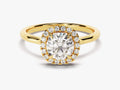 Cushion Shaped Halo Lab Grown Diamond Engagement Ring (1.00 CT)