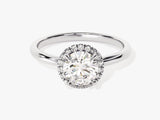 Round Halo Diamond Engagement Ring (1.00 CT)