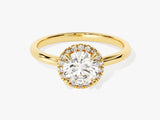 Round Halo Diamond Engagement Ring (1.00 CT)