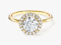 Round Halo Lab Grown Diamond Engagement Ring (1.00 CT)