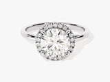 Round Halo Diamond Engagement Ring (2.00 CT)