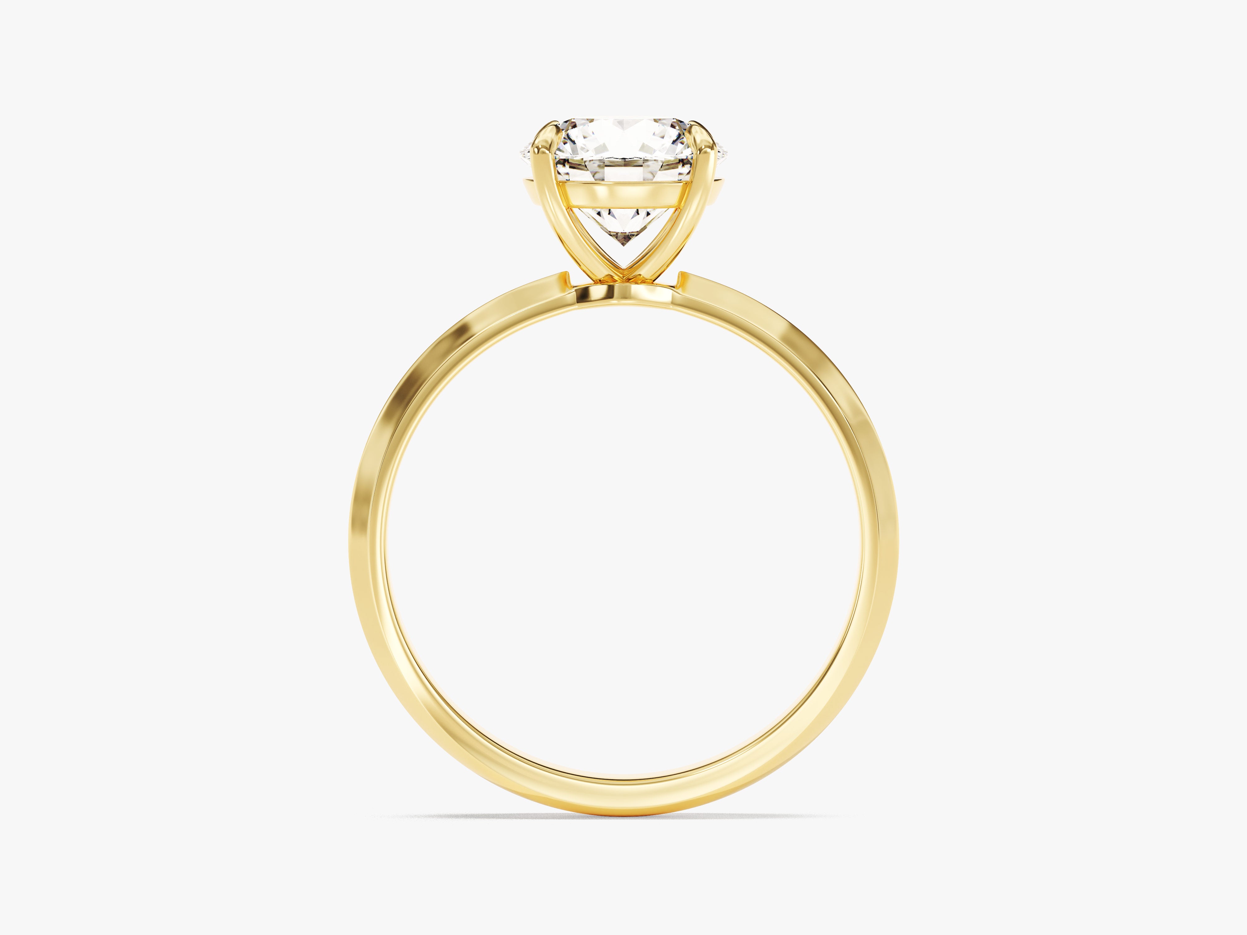 Gold diamond engagement ring, fine jewelry, luxury wedding band