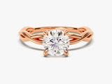 Twisted Solitaire Diamond Engagement Ring (1.00 CT)