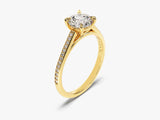 Channel Set Round Cut Lab Grown Diamond Engagement Ring (1.00 CT)
