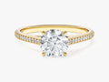 Channel Set Round Cut Lab Grown Diamond Engagement Ring (1.00 CT)