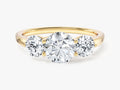 Round Cut Three Stone Lab Grown Diamond Engagement Ring (1.75 CT)
