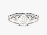 Micropave Trio Lab Grown Diamond Engagement Ring (1.00 CT)