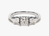 Princess Cut Three Stone Diamond Engagement Ring (1.60 CT)