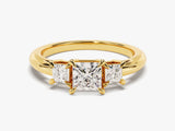 Princess Cut Three Stone Diamond Engagement Ring (1.60 CT)