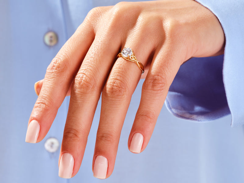 Art Deco Moissanite Engagement Ring (1.00 CT)