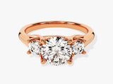 Trellis Three Stone Round Diamond Engagement Ring (2.50 CT TW)