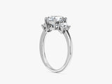 Classic Basket Set Three Stone Round Lab Grown Diamond Engagement Ring (2.00 CT TW)
