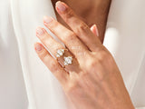Vintage Cluster Marquise Cut Lab Diamond Engagement Ring (1.50 CT)