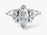 Vintage Cluster Marquise Cut Moissanite Engagement Ring (1.50 CT)