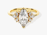 Vintage Cluster Marquise Cut Moissanite Engagement Ring (1.50 CT)
