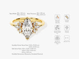 Vintage Cluster Marquise Cut Diamond Engagement Ring (1.50 CT)