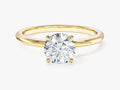 Hidden Halo Round Moissanite Engagement Ring (1.00 CT)
