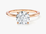 Hidden Halo Round Lab Grown Diamond Engagement Ring (1.50 CT)