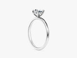 Hidden Halo Oval Lab Grown Diamond Engagement Ring (1.00 CT)