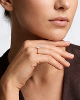 Hidden Halo Oval Moissanite Engagement Ring (1.00 CT)