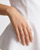 Oval Twisted Lab Grown Diamond Engagement Ring with Pave Set Side Stones (2.00 CT)
