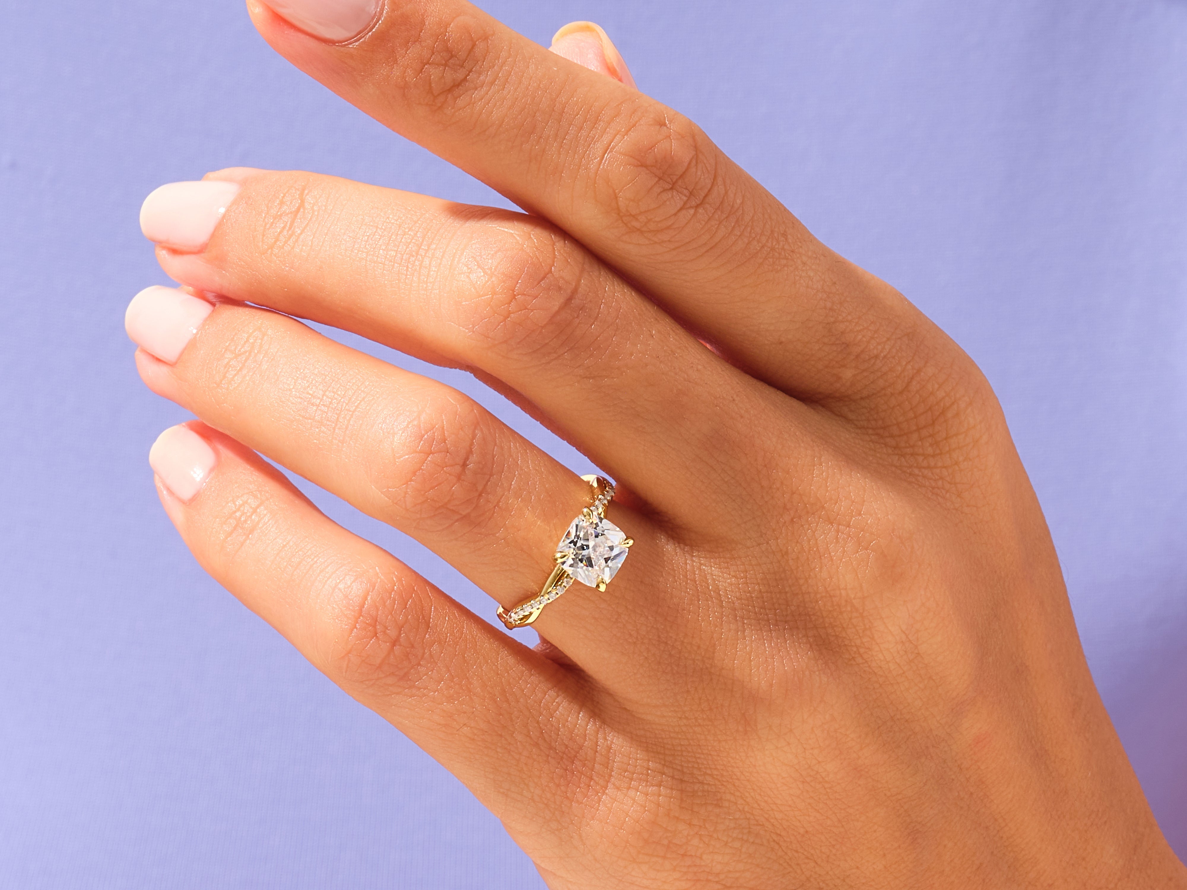 Gold diamond ring on hand, jewelry, engagement ring, wedding ring, fine jewelry