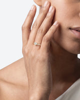 Heart Twisted Lab Grown Diamond Engagement Ring with Pave Set Side Stones (1.00 CT)