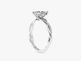 Marquise Twisted Lab Grown Diamond Engagement Ring with Pave Set Side Stones (1.00 CT)