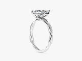 Marquise Twisted Lab Grown Diamond Engagement Ring with Pave Set Side Stones (1.50 CT)