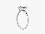 Oval Halo Lab Grown Diamond Engagement Ring (1.50 CT)