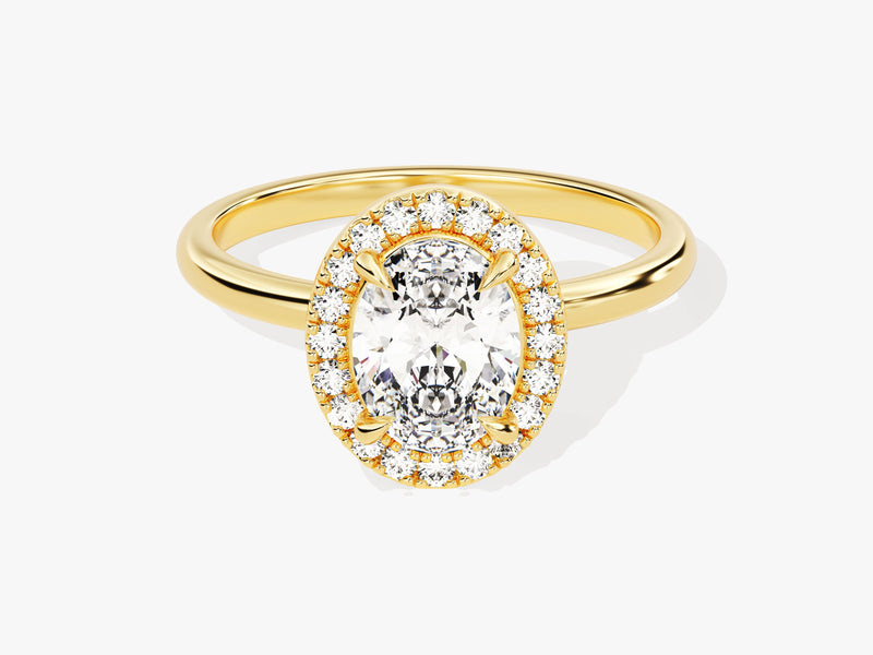 Oval Halo Diamond Engagement Ring (1.50 CT)