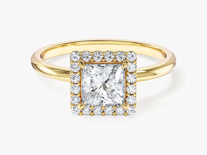 Princess Halo Lab Grown Diamond Engagement Ring (1.00 CT)