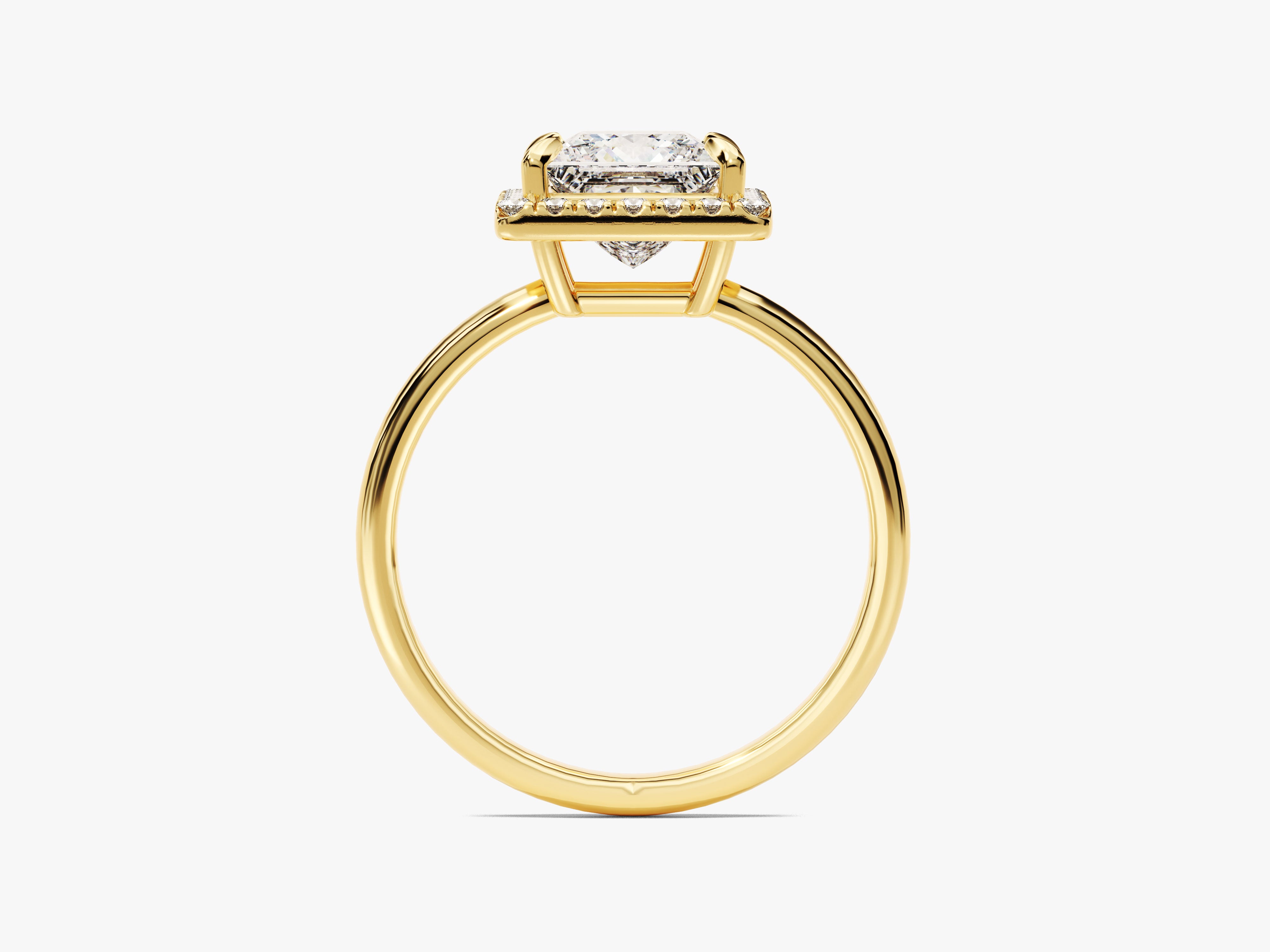 Princess Halo Moissanite Engagement Ring (1.50 CT)