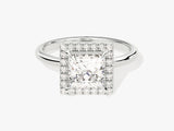 Princess Halo Lab Grown Diamond Engagement Ring (1.50 CT)