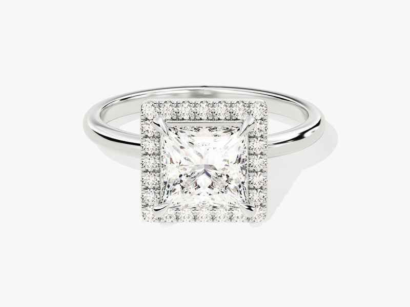 Princess Halo Lab Grown Diamond Engagement Ring (1.50 CT)