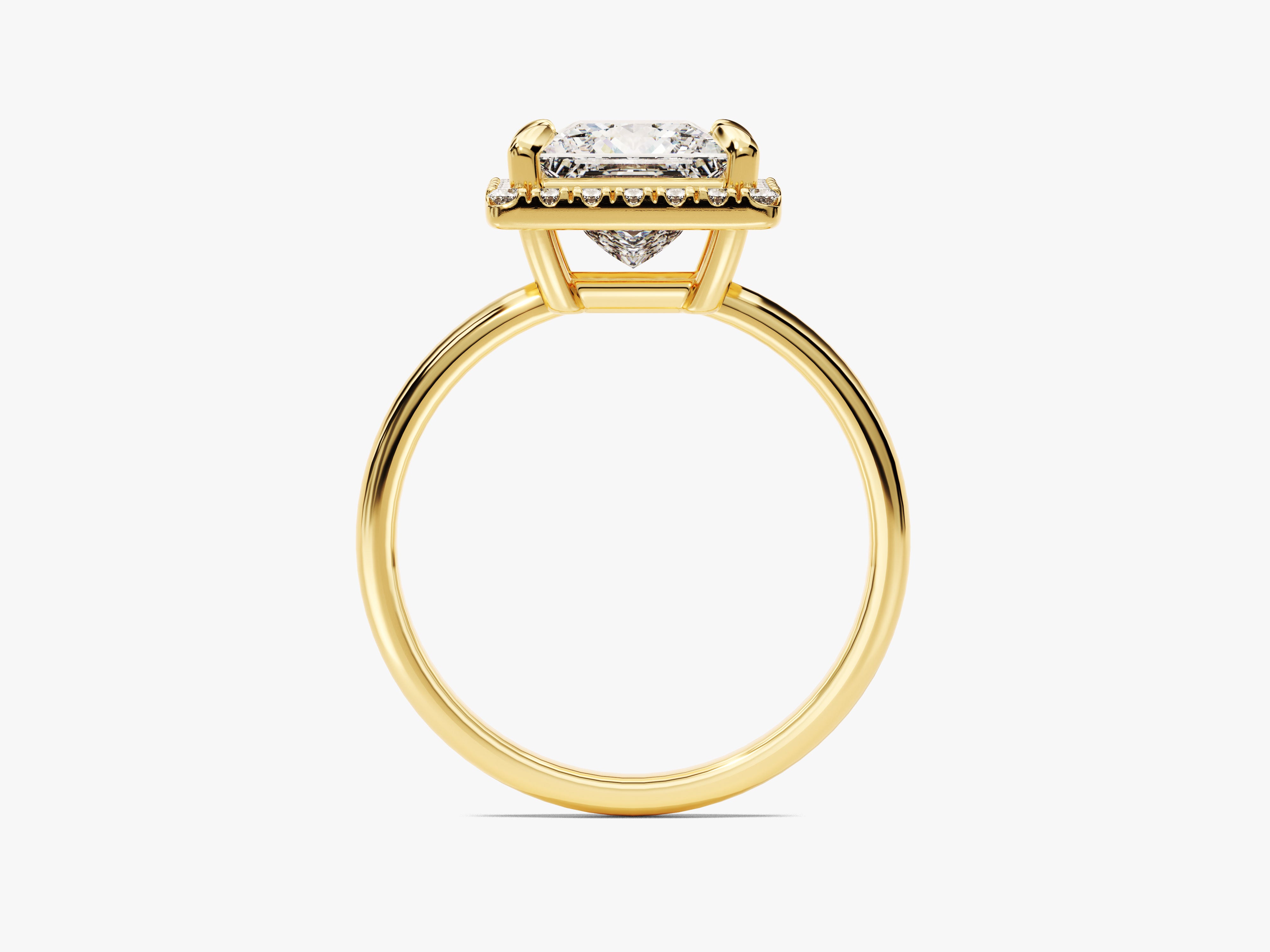 Princess Halo Moissanite Engagement Ring (2.00 CT)