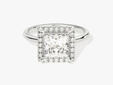 Princess Halo Lab Grown Diamond Engagement Ring (2.00 CT)