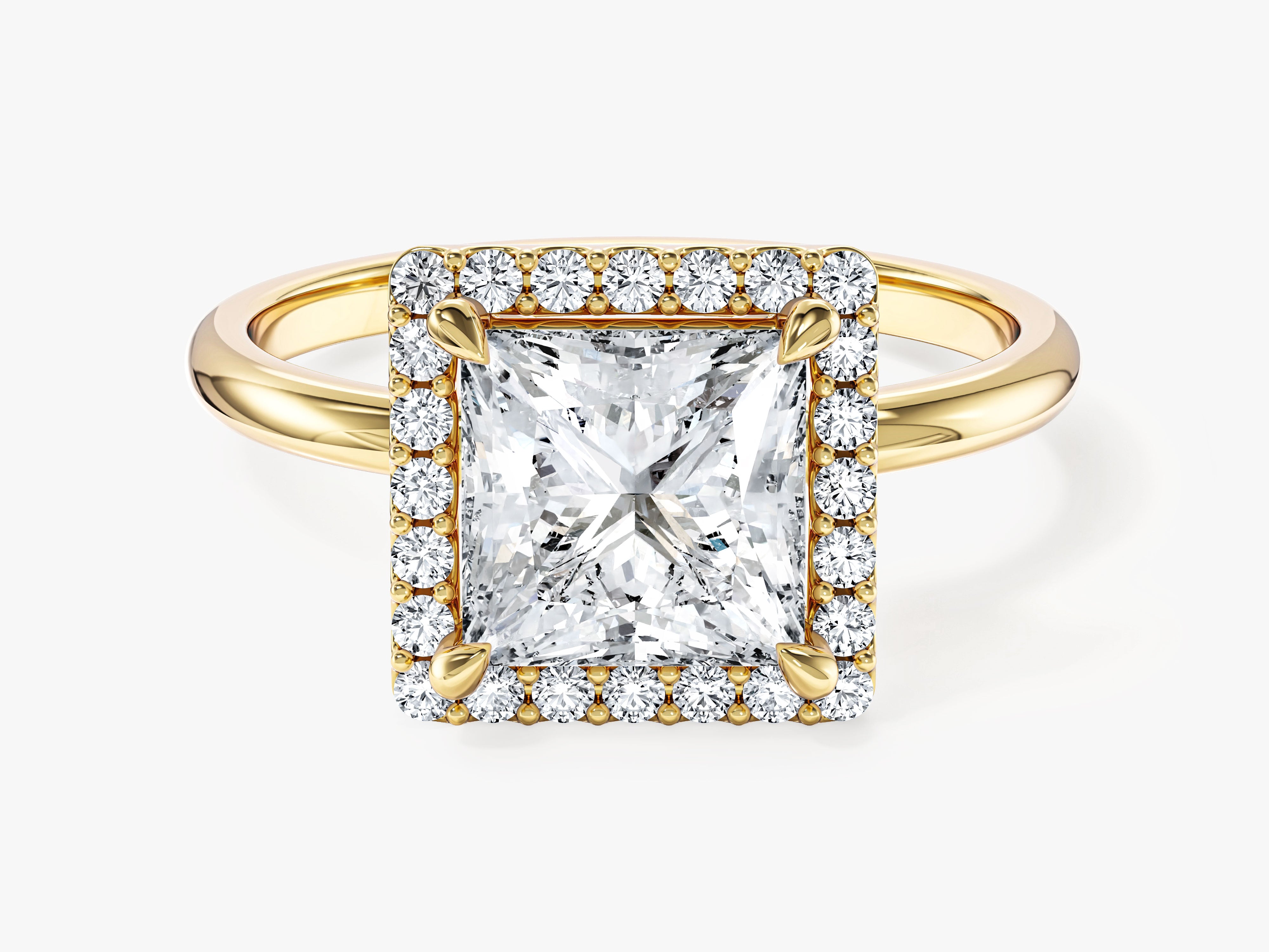 Princess Halo Lab Grown Diamond Engagement Ring (2.00 CT)