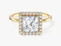Princess Halo Lab Grown Diamond Engagement Ring (2.00 CT)