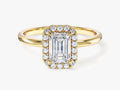 Emerald Halo Lab Grown Diamond Engagement Ring (1.00 CT)