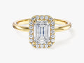 Emerald Halo Lab Grown Diamond Engagement Ring (1.50 CT)