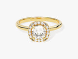 Cushion Halo Diamond Engagement Ring (1.00 CT)