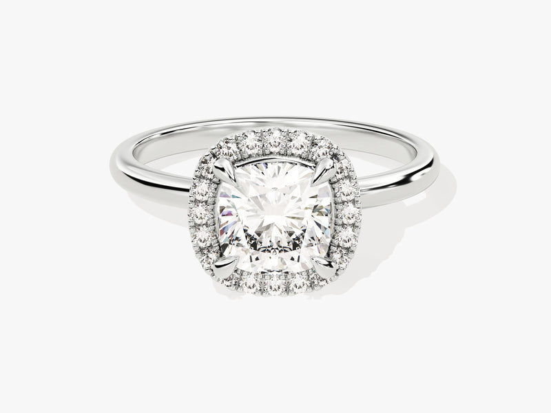 Cushion Halo Lab Grown Diamond Engagement Ring (1.50 CT)