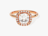 Cushion Halo Diamond Engagement Ring (2.00 CT)