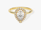 Pear Halo Diamond Engagement Ring (1.50 CT)