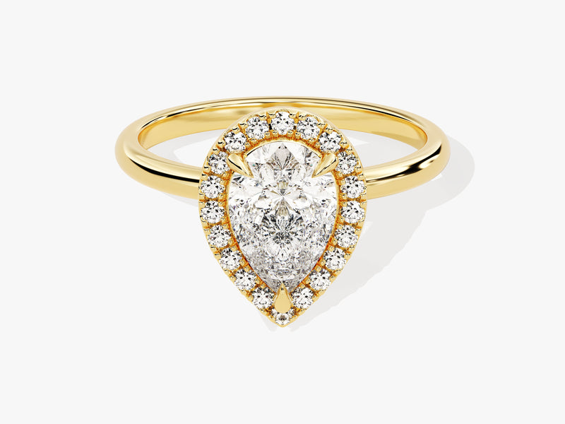 Pear Halo Diamond Engagement Ring (1.50 CT)