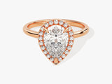 Pear Halo Diamond Engagement Ring (2.00 CT)